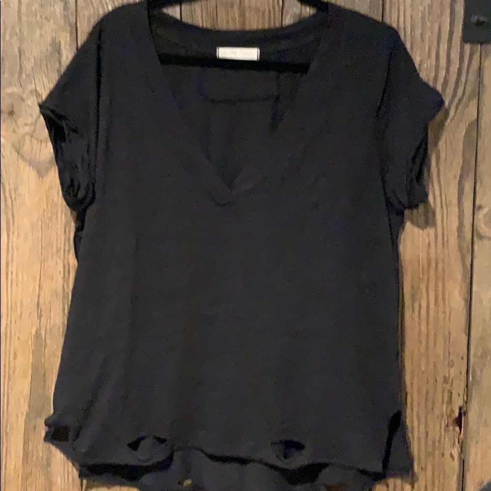 We The Free distresses v neck tee